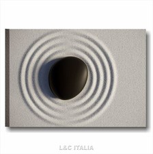 Sabbia zen 3 QUADRO STAMPA TELA 70x50 BAGNO ZEN CENTRO BENESSERE PIETRE NERE