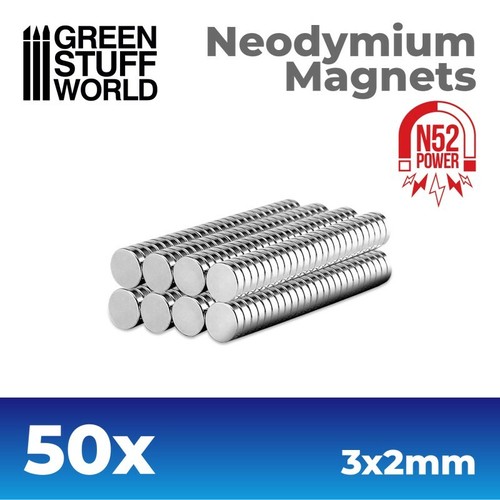 50x magneti neodimio 3x2mm - magneti,