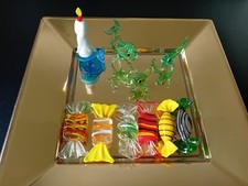 soprammobili in vetro Murano: caramelle-pesciolini-candela - SPEDIZIONE GRATIS