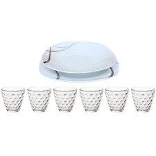 Servizio Piatti 24 Pezzi per 6 Persone Strips Tortora Moderno in Porcellana