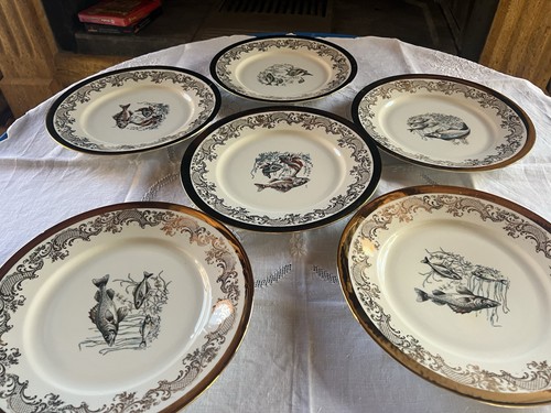 Set piatti pesce decorati - pesce,