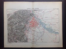 Antica carta geografica Vienna