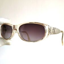 occhiali da sole CALVIN KLEIN CK 1000 sunglasses vintage oval clear silver 90s