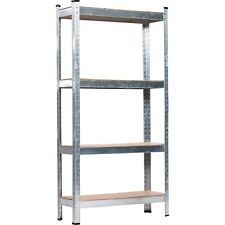 Scaffale in Metallo 4 Ripiani Rinforzati in MDF 4 mm Portata 60 Kg cm 80X40X160h