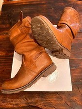 BIKKEMBERGS stivale in pelle marrone scarpa donna 38/39 - Nuovi - 