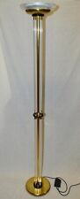 LAMPADA TERRA PLEXIGLASS OTTONE 1960 DESIGN STILE Romeo Rega VINTAGE FLOOR LAMP