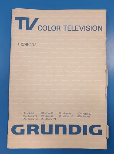 Grundig color television p - tv,