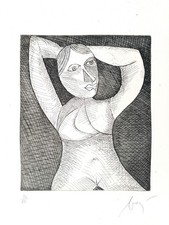 Enrico Baj - I personaggi in famiglia -  Acquaforte firmata e numerata