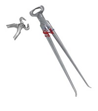 Pinza per zoccolo pista 14 pollici acciaio vanadio strumento per farrier in finitura opaca