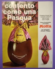 Pubblicita'Advertising Werbung Vintage Uova Cioccolato Pasqua MOTTA 1969 (A17)