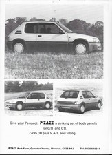 Peugeot 205 GTi & CTi brochure