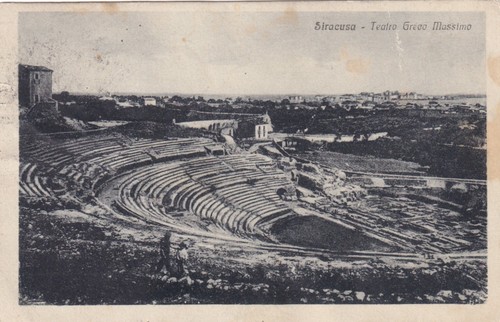 Cartolina siracusa teatro - cartolina, ,teatro