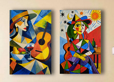 SET di dipinti ad olio