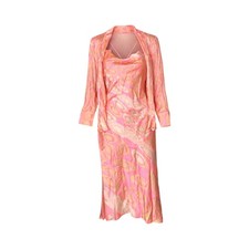 Roberto Cavalli Set Seta Rosa