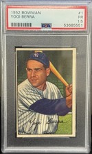 1952 Bowman #1 Yogi Berra HOF