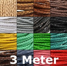 3 Metro, Cavo Cuoio Intrecciato Rotondo Ø 3/ 4/ 5/10/15 MM - Bola