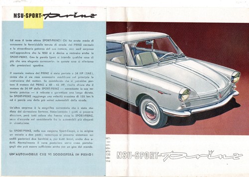 Auto nsu prinz sport coupe - auto,