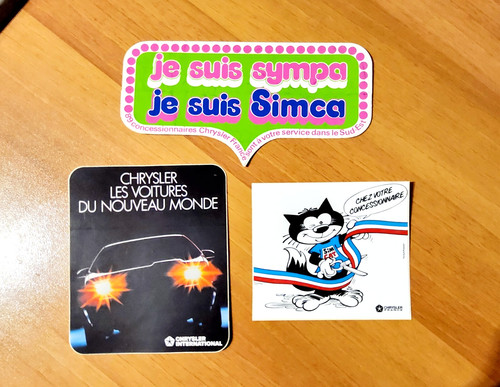 Simca chrysler autocollants - 3,