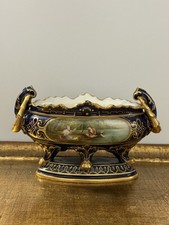 Centrotavola porcellana blu cobalto Royal Vienna