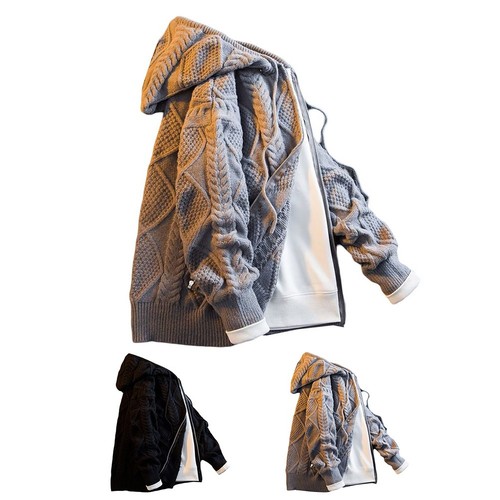 Felpa con cappuccio - in, maglia