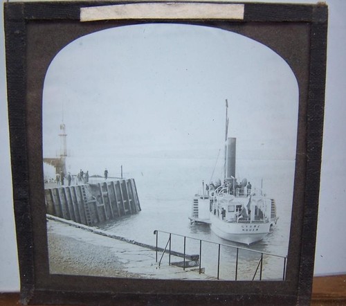 Magic lantern slide ships - lantern,