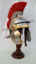 Halloween soldato legionario romano centurione elmo in acciaio armatura con p...