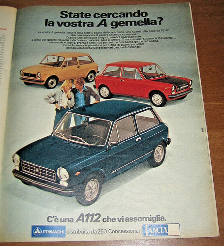 Pubblicita auto autobianchi - pubblicita,