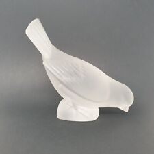 LALIQUE UCELLO CRISTALLO    Firmato -  Moineau Coquet vetro satinato - Vintage