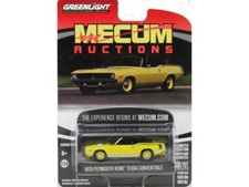 PLYMOUTH HEMI Cuda Cabrio - 1970 - giallo / ASTA MECUM - Greenlight 1:64