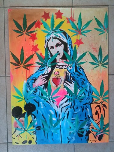 Maria maddalena street art - maria,