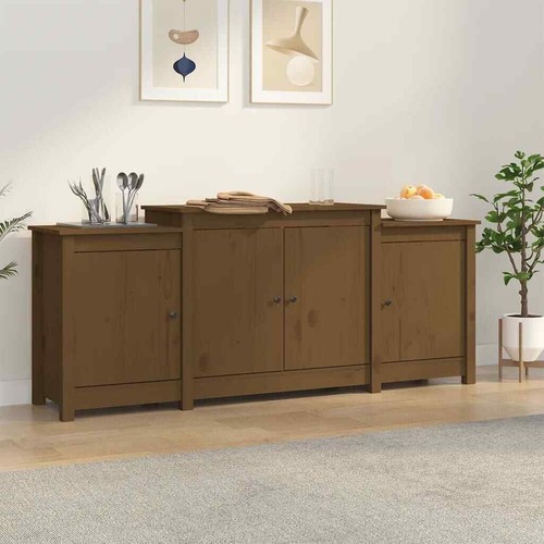 Vidaxl credenza marrone miele - vidaxl,