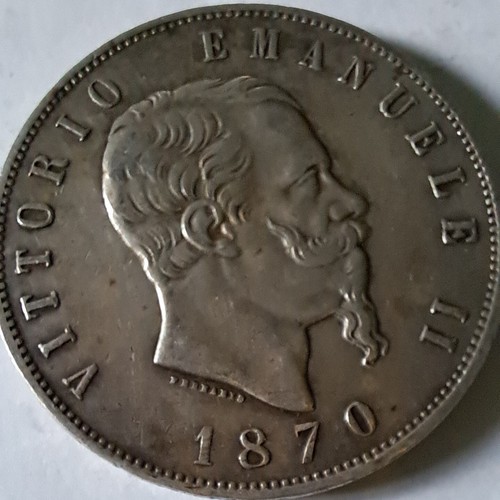 Lire italia 1870 argento - 1870,