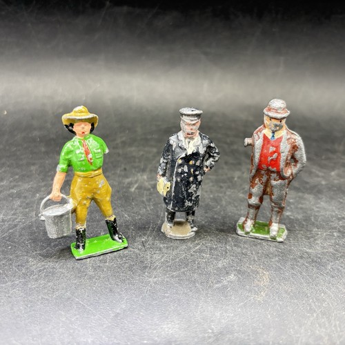 Antique lead figures three - antique,