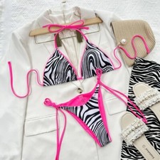 Sexy Zebra Print Bikini Women