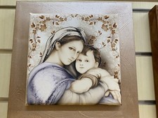 Quadro Moderno Olio su Tela 3D Doppio telaio in Legno + strass 35 x 35 Capezzale