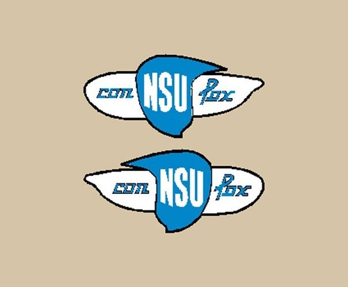 Nsu con fox coppia adesivi - nsu,