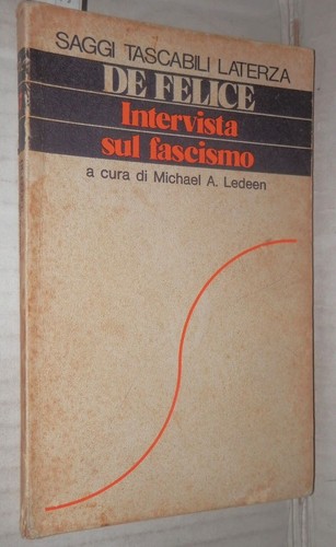 Intervista sul fascismo - intervista, renzo