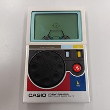 CASIO Cosmo Fighter CG-110 LCD gioco elettronico portatile vintage 1982 Giappone MIJ