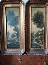 Coppia dipinti cartone - dipinti, su