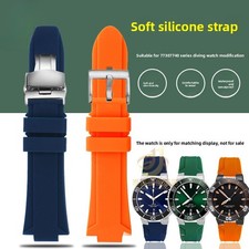Cinturino Orologio Silicone Impermeabile Cinturino Sportivo Subacqueo Interfaccia 11 12mm per Oris