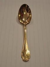 Christofle Pompadour Cucchiaio Moka Argento Dorato Silver Silber Alfénide