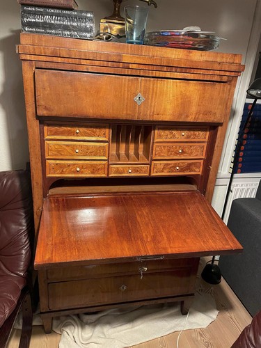 Segretario mogano biedermeier - mogano,