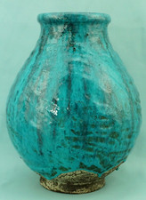 Ugo ZACCAGNINI VASO ceramica design metà 900 stile Rometti Giò Ponti Galvani