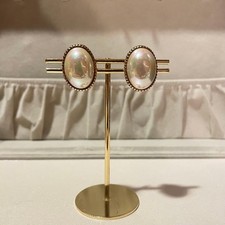 Orecchini ovali vintage perle