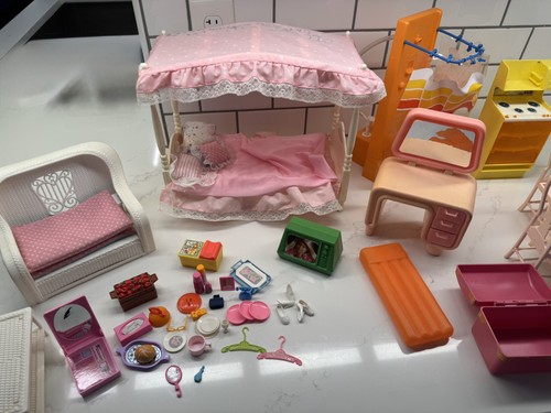 Lotto accessori mobili barbie - mobili,