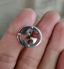 GUCCI Gemello singolo argento