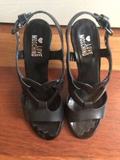 Sandali con cinturino pelle Love Moschino donna 36 nero