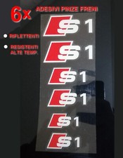 6 ADESIVI AUDI PINZE FRENI S