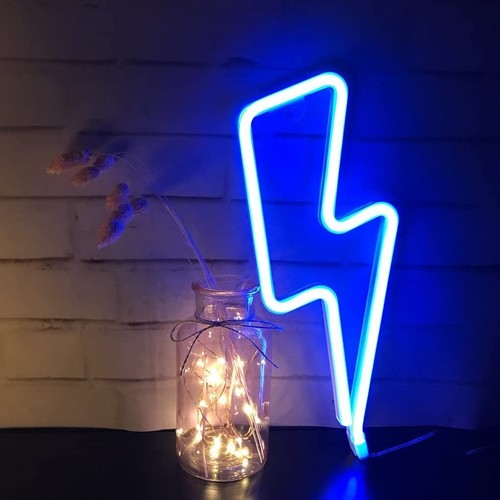 Fulmine blu decoro led da - (decoro,