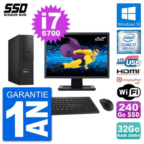 Dell t3420 sff schermo - 22, "